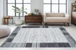 Monokrom Elegance Alan Yıkanabilir Halı - Görsel 4
