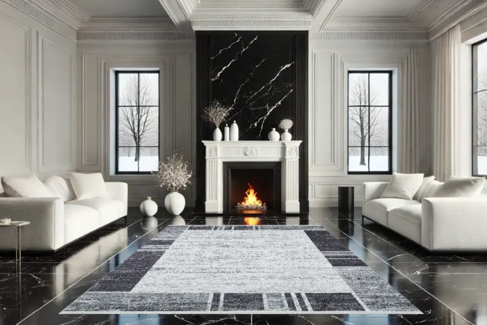 Monokrom Elegance Alan Yıkanabilir Halı - Görsel 2