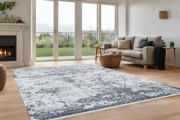 Ethereal Slate 1 Yıkanabilir Halı - Görsel 4
