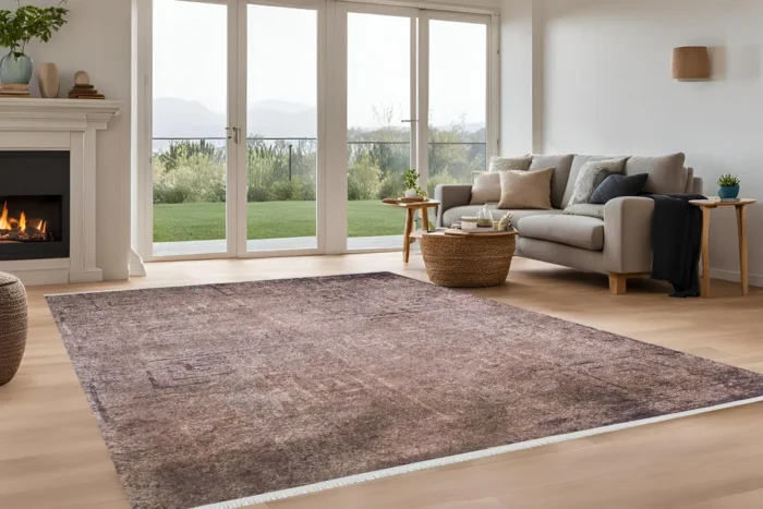 Rustic Labirent 1 Yıkanabilir Halı - Görsel 4