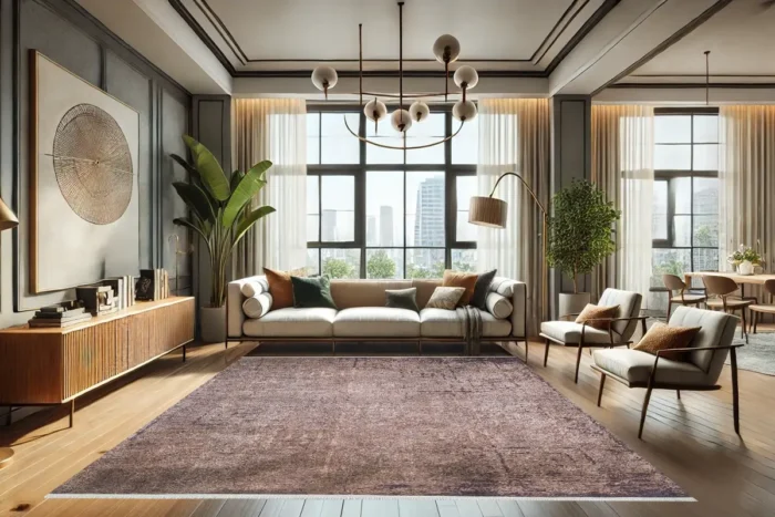 Rustic Labirent 1 Yıkanabilir Halı - Görsel 2