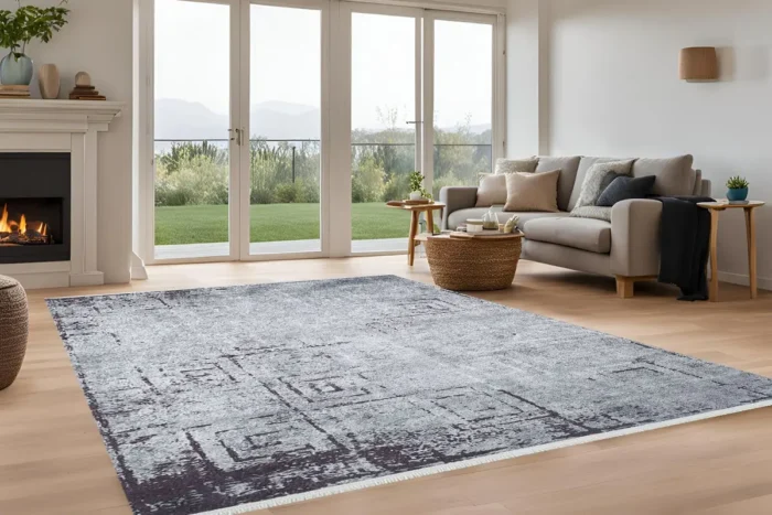 Rustic Labirent 2 Yıkanabilir Halı - Görsel 4