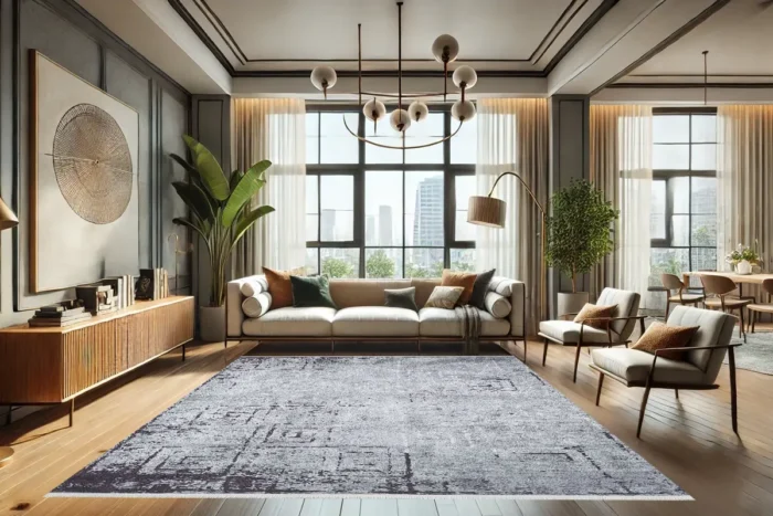 Rustic Labirent 2 Yıkanabilir Halı - Görsel 2