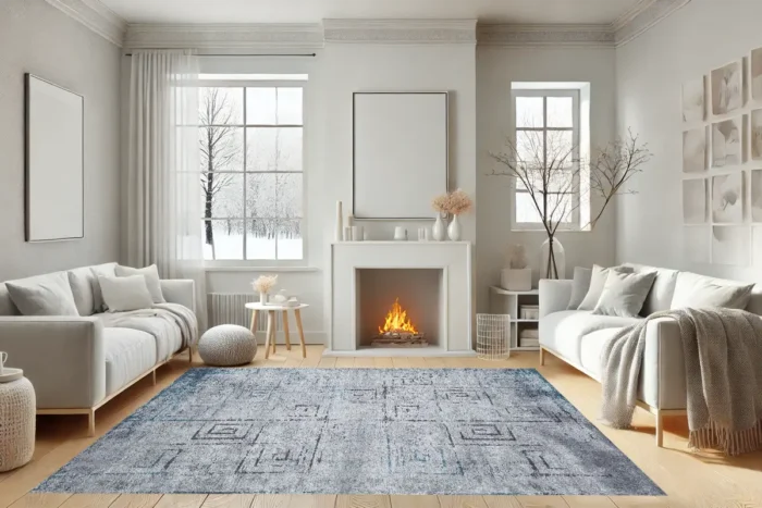 Rustic Labirent 3 Yıkanabilir Halı - Görsel 3