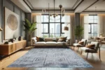 Rustic Labirent 3 Yıkanabilir Halı - Görsel 2