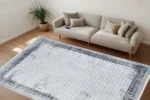 Grid Noir 3 Yıkanabilir Halı - Görsel 2