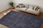 Nebula Lattice 4 Yıkanabilir Halı - Görsel 2