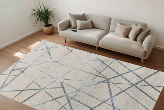 Geometrik Gizli Labirent Yıkanabilir Halı - Görsel 2