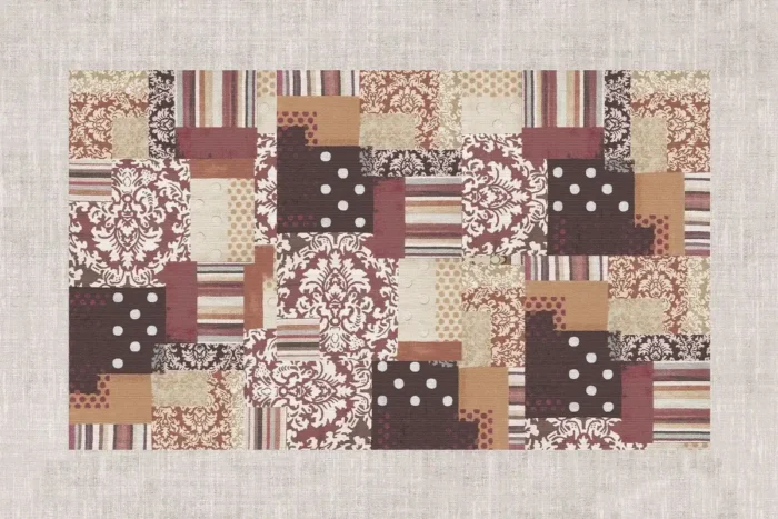Patchwork Charm Yıkanabilir Halı - Görsel 1