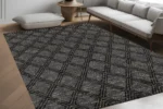 Lattice Noir Yıkanabilir Halı - Görsel 3