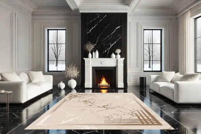 Marble Grace Yıkanabilir Halı - Görsel 2