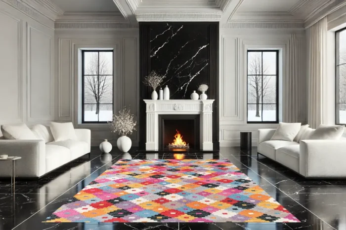 Kaleidoscope Harmony Yıkanabilir Halı - Görsel 2
