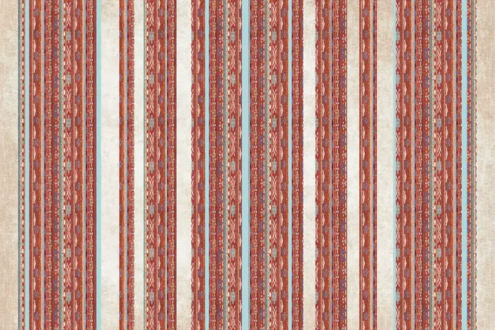 Nordic Heritage Stripes Yıkanabilir Halı - Görsel 1