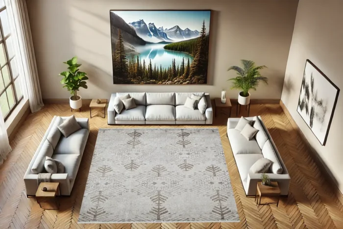 Arctic Bloom Yıkanabilir Halı - Görsel 2