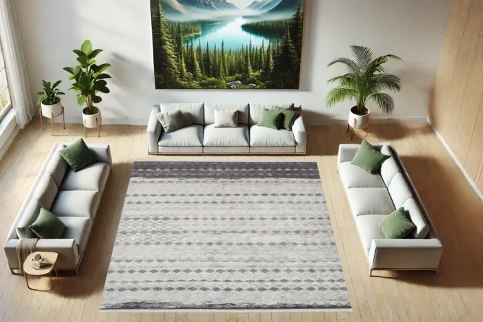Fjord Mist 1 Yıkanabilir Halı - Görsel 2