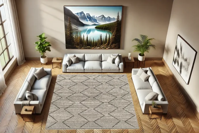 Nordic Peaks Yıkanabilir Halı - Görsel 2