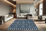 Nordic Indigo Yıkanabilir Halı - Görsel 4
