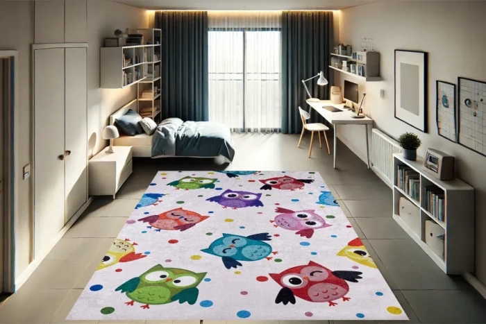 Owly Wonderland Çocuk Halısı - Görsel 2