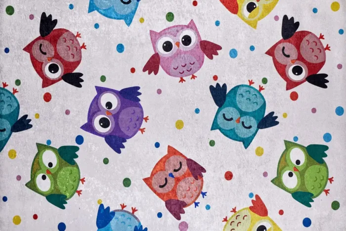 Owly Wonderland Çocuk Halısı - Görsel 1