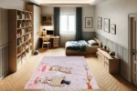 Blossom Bear Romance Çocuk Halısı - Görsel 2