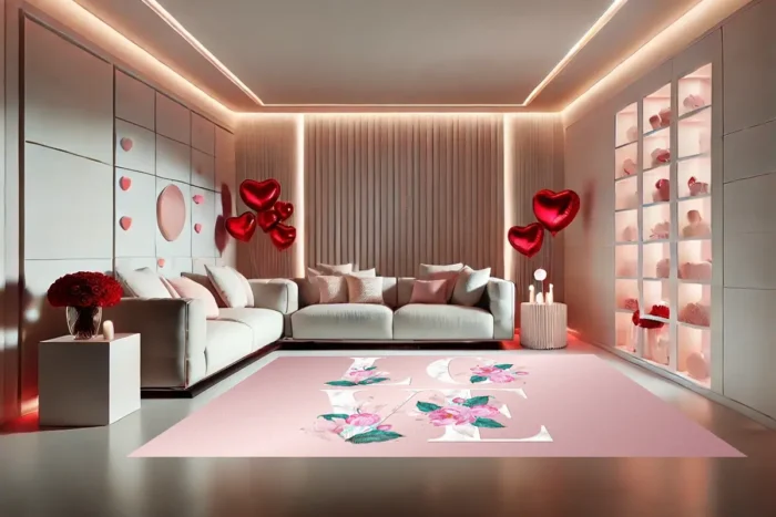Blossoming Love Yıkanabilir Halı - Görsel 3