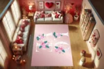 Blossoming Love Yıkanabilir Halı - Görsel 2