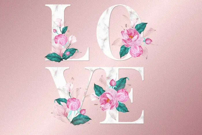 Blossoming Love Yıkanabilir Halı - Görsel 1