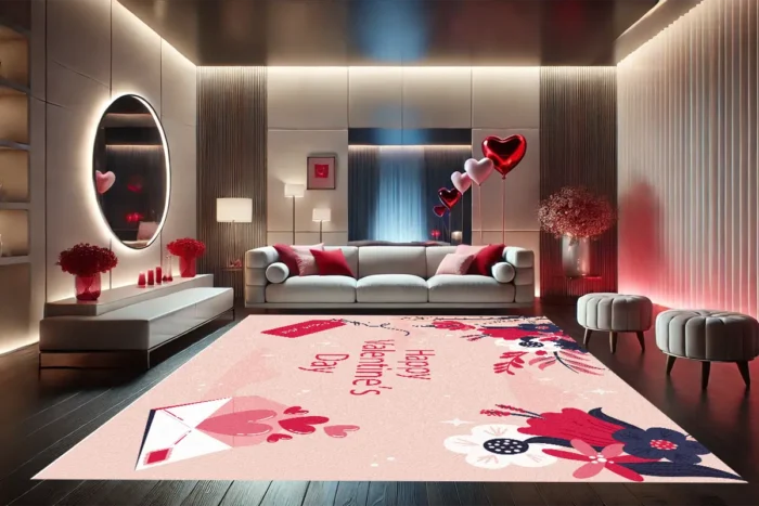 Sevgililer Günü Aşk Mektubu Halısı - Görsel 2