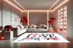 Çiçekli Kucak Romantik Halı - Görsel 4