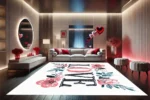 Çiçekli Kucak Romantik Halı - Görsel 2