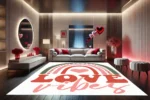 Love Vibes Yıkanabilir Halı - Görsel 2