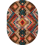Bozkırın Geometrisi Yıkanabilir Halı - Görsel 7