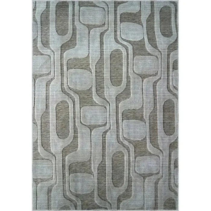 Beton Dalgalar Yıkanabilir Halı - Görsel 3