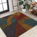 Işık Çemberi Yıkanabilir Halı - Görsel 10