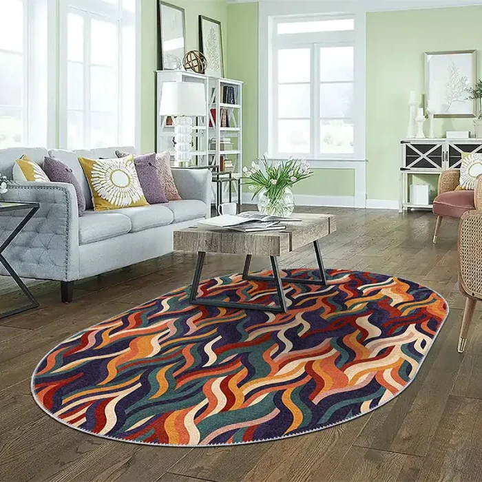 Alev Dansı Yıkanabilir Halı - Görsel 6